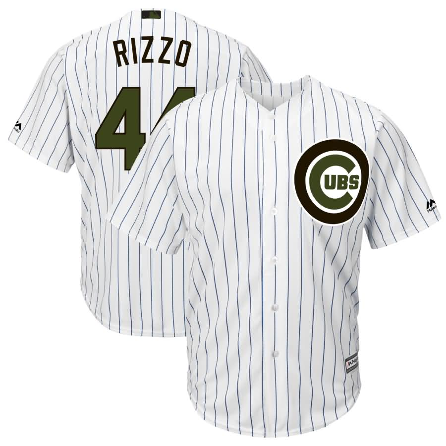 Anthony Rizzo Chicago Cubs Majestic 2018 Memorial Day Cool Base Player Jersey - White