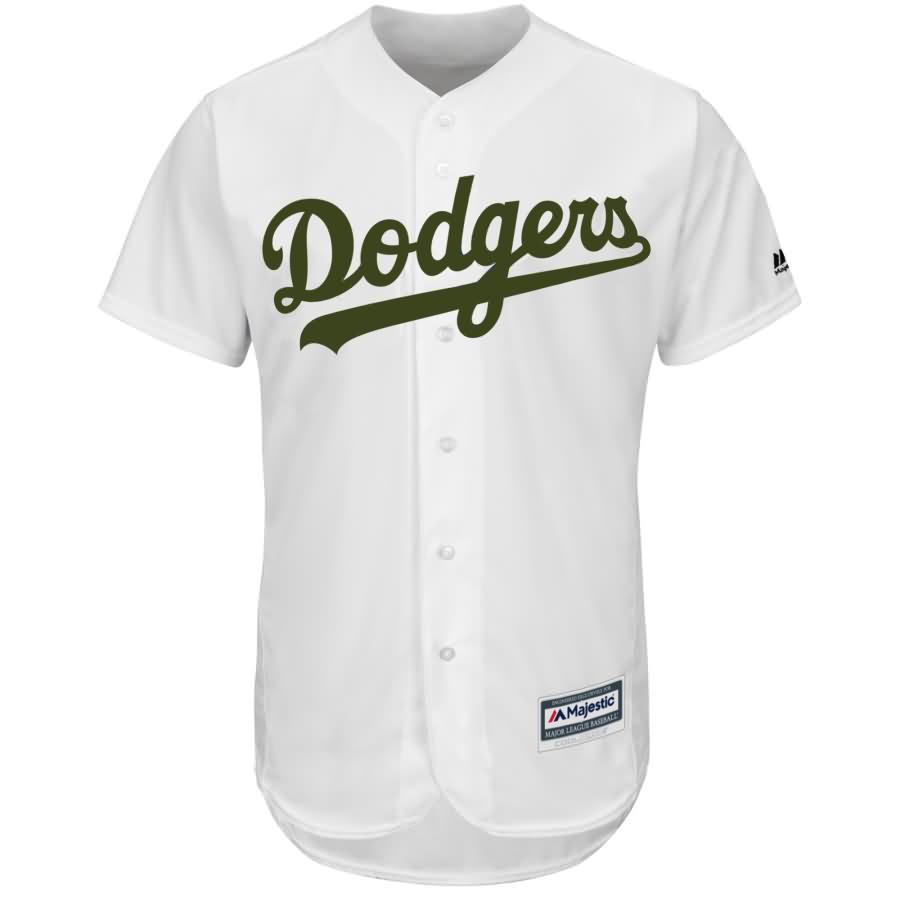 Clayton Kershaw Los Angeles Dodgers Majestic 2018 Memorial Day Cool Base Player Jersey - White