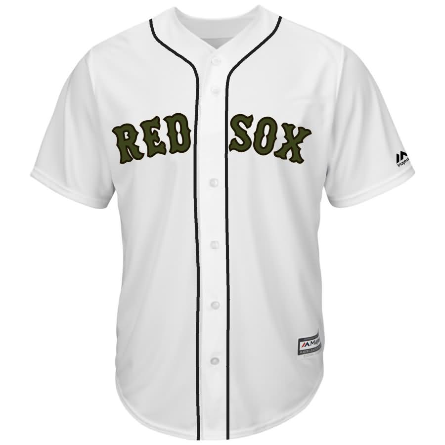 Mookie Betts Boston Red Sox Majestic 2018 Memorial Day Cool Base Player Jersey - White