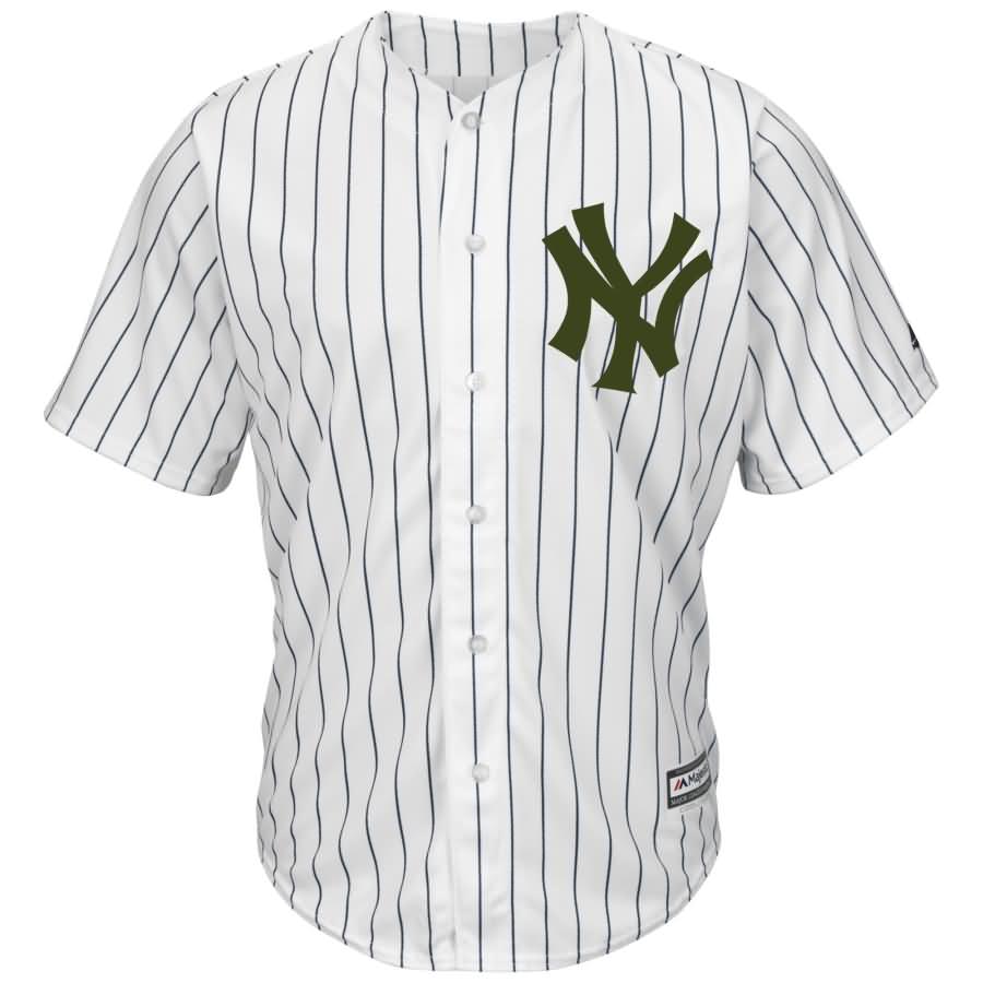 Giancarlo Stanton New York Yankees Majestic 2018 Memorial Day Cool Base Player Jersey - White