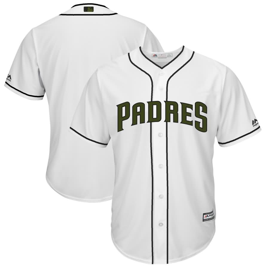 San Diego Padres Majestic 2018 Memorial Day Cool Base Team Jersey - White