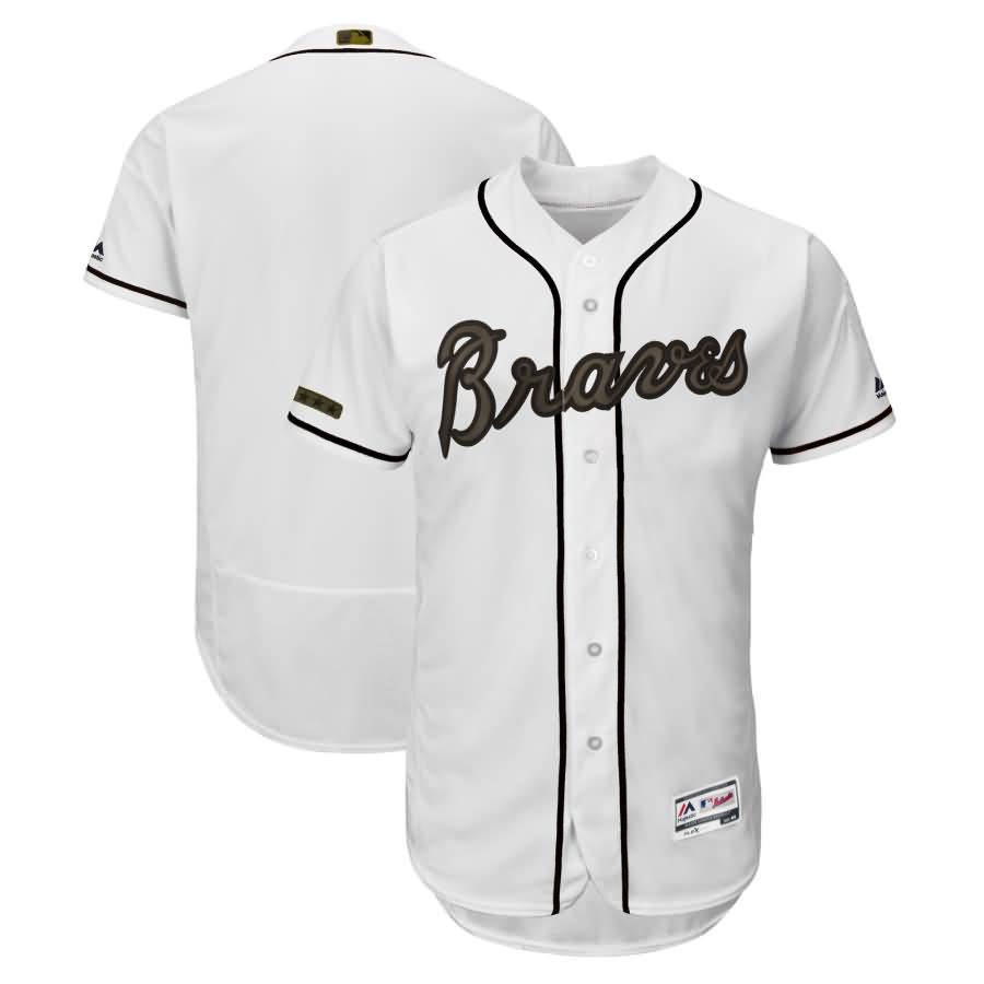 Atlanta Braves Majestic 2018 Memorial Day Authentic Collection Flex Base Team Jersey - White