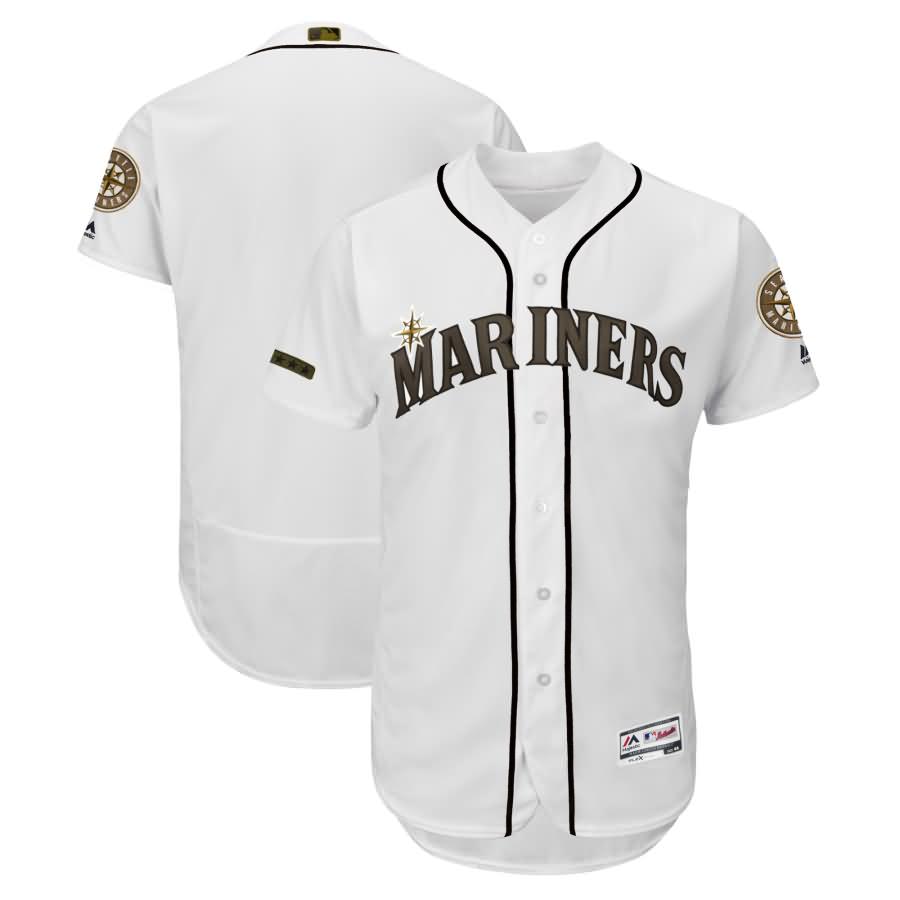 Seattle Mariners Majestic 2018 Memorial Day Authentic Collection Flex Base Team Jersey - White