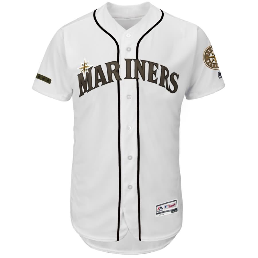 Seattle Mariners Majestic 2018 Memorial Day Authentic Collection Flex Base Team Jersey - White