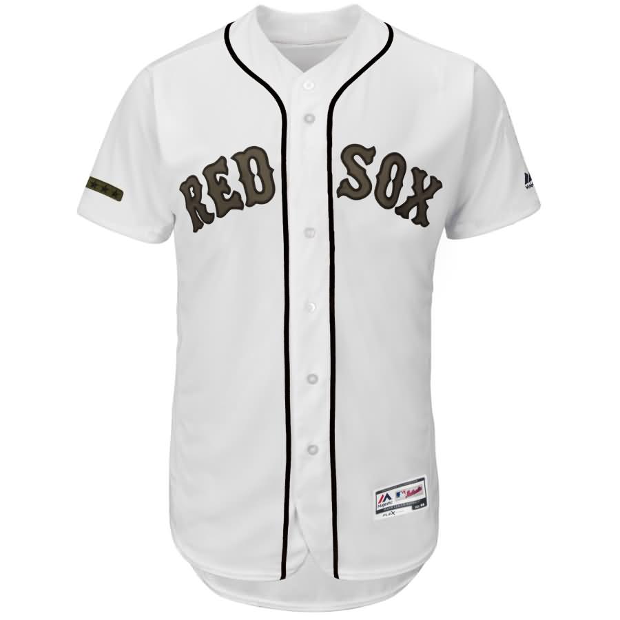 Mookie Betts Boston Red Sox Majestic 2018 Memorial Day Authentic Collection Flex Base Player Jersey - White