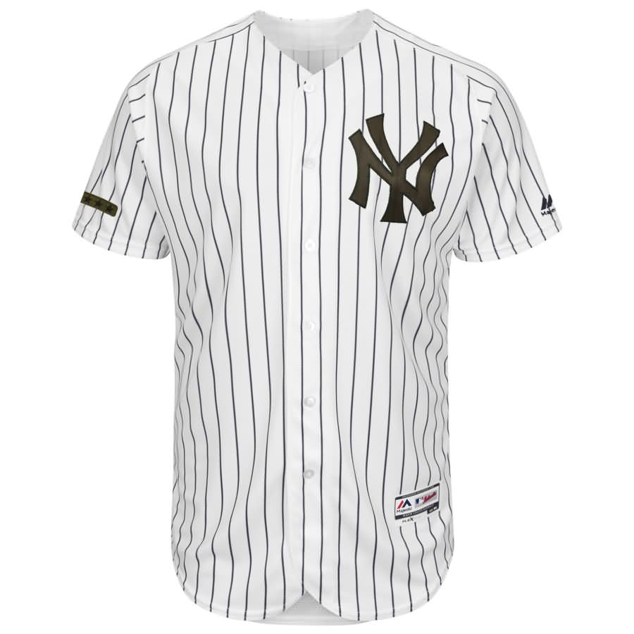 Giancarlo Stanton New York Yankees Majestic 2018 Memorial Day Authentic Collection Flex Base Player Jersey - White