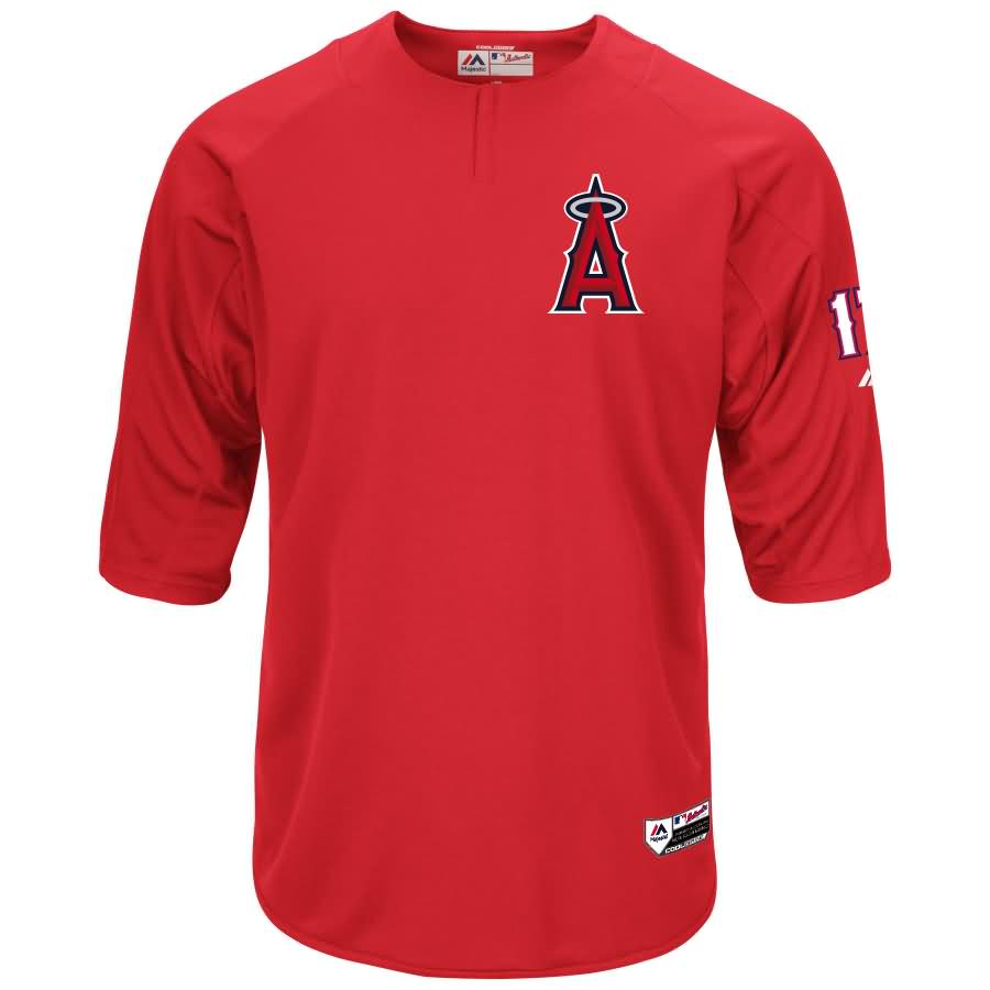 Shohei Ohtani Los Angeles Angels Majestic Authentic On-Field Player Batting Practice Jersey - Red