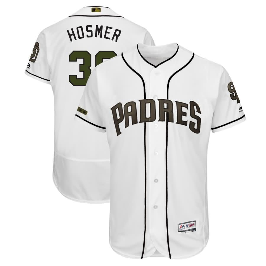 Eric Hosmer San Diego Padres Majestic 2018 Memorial Day Authentic Collection Flex Base Player Jersey - White