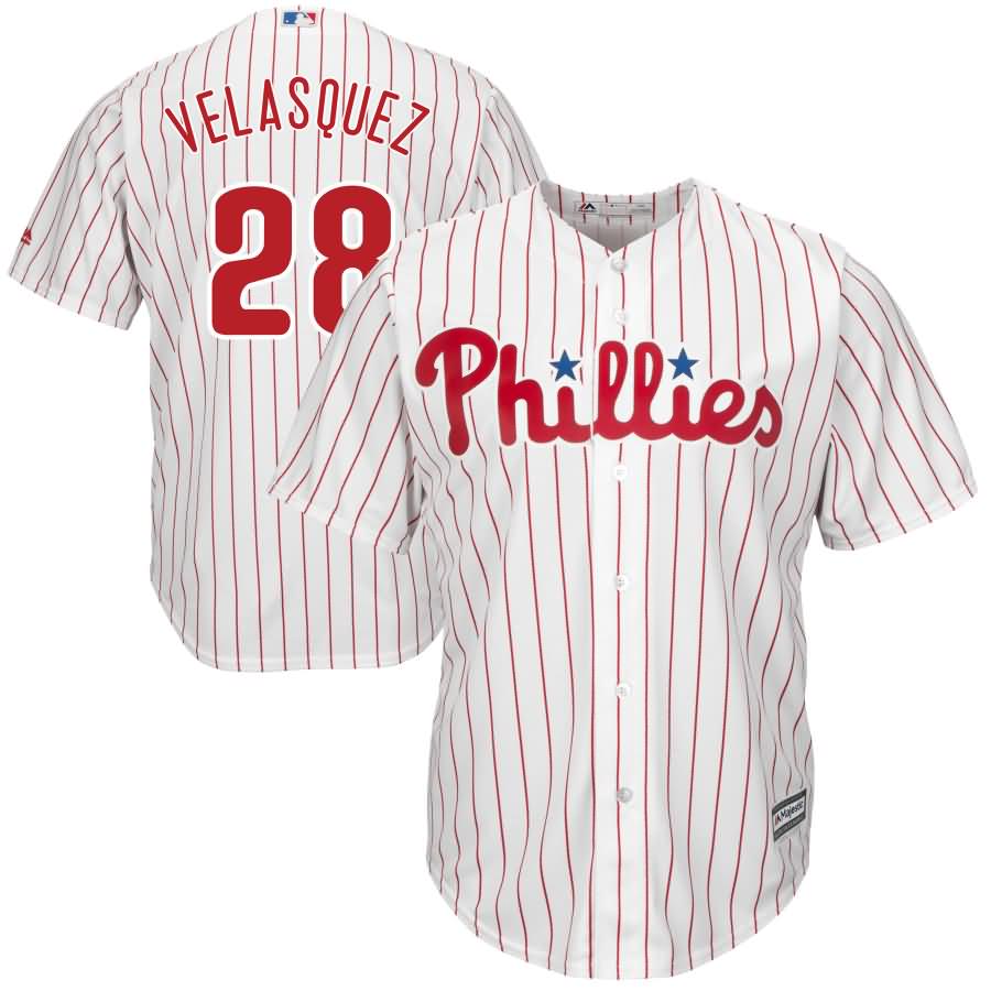 Vince Velasquez Philadelphia Phillies Majestic Home Cool Base Player Jersey - White