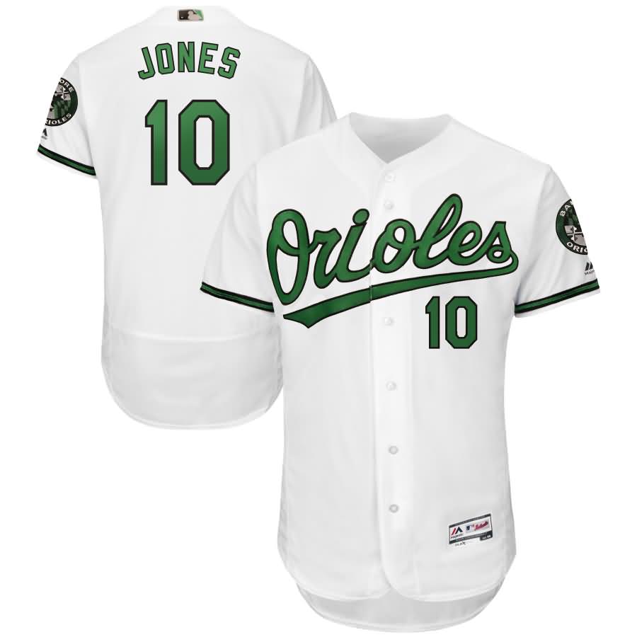 Adam Jones Baltimore Orioles Majestic Earth Day Turn Back the Clock Throwback Authentic Player Jersey - White