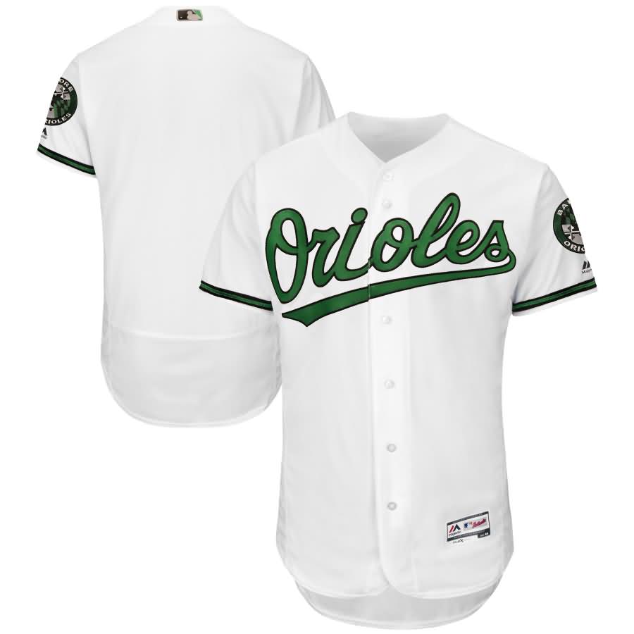 Baltimore Orioles Majestic Earth Day Turn Back the Clock Throwback Authentic Team Jersey - White