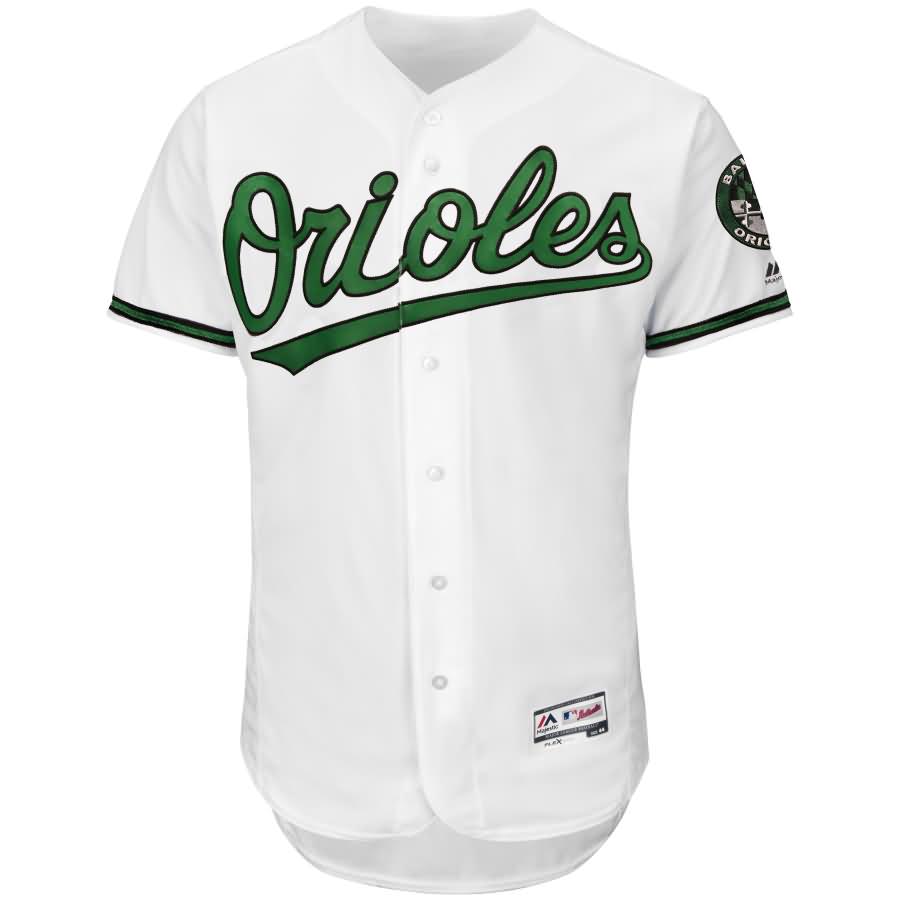 Baltimore Orioles Majestic Earth Day Turn Back the Clock Throwback Authentic Team Jersey - White