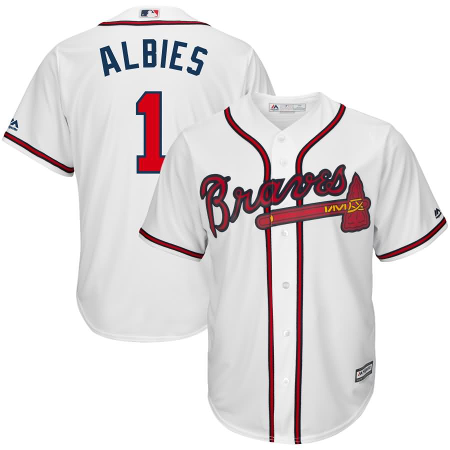 Ozzie Albies Atlanta Braves Majestic Home Cool Base Player Jersey - White