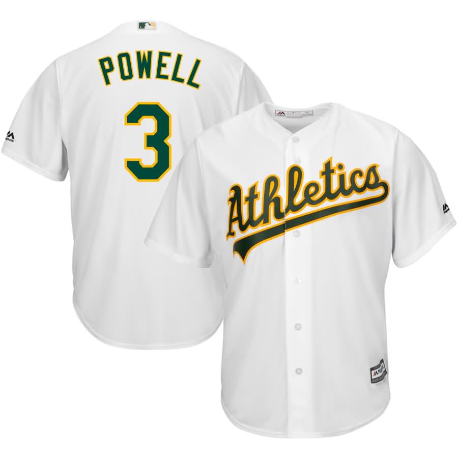 Boog Powell Oakland Athletics Majestic Home Cool Base Player Jersey - White