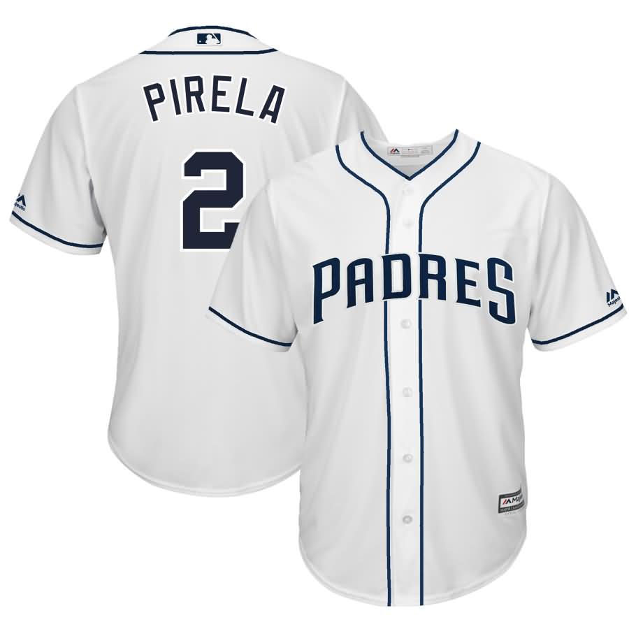 Jose Pirela San Diego Padres Majestic Home Cool Base Player Jersey - White