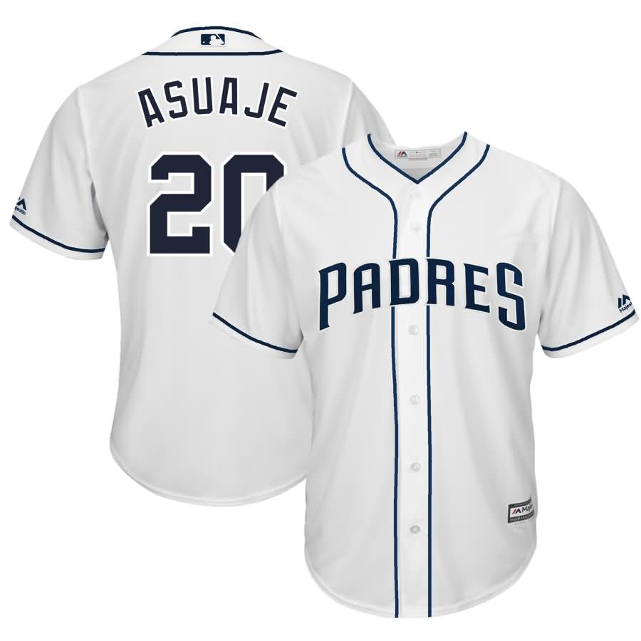 Carlos Asuaje San Diego Padres Majestic Home Cool Base Player Jersey - White