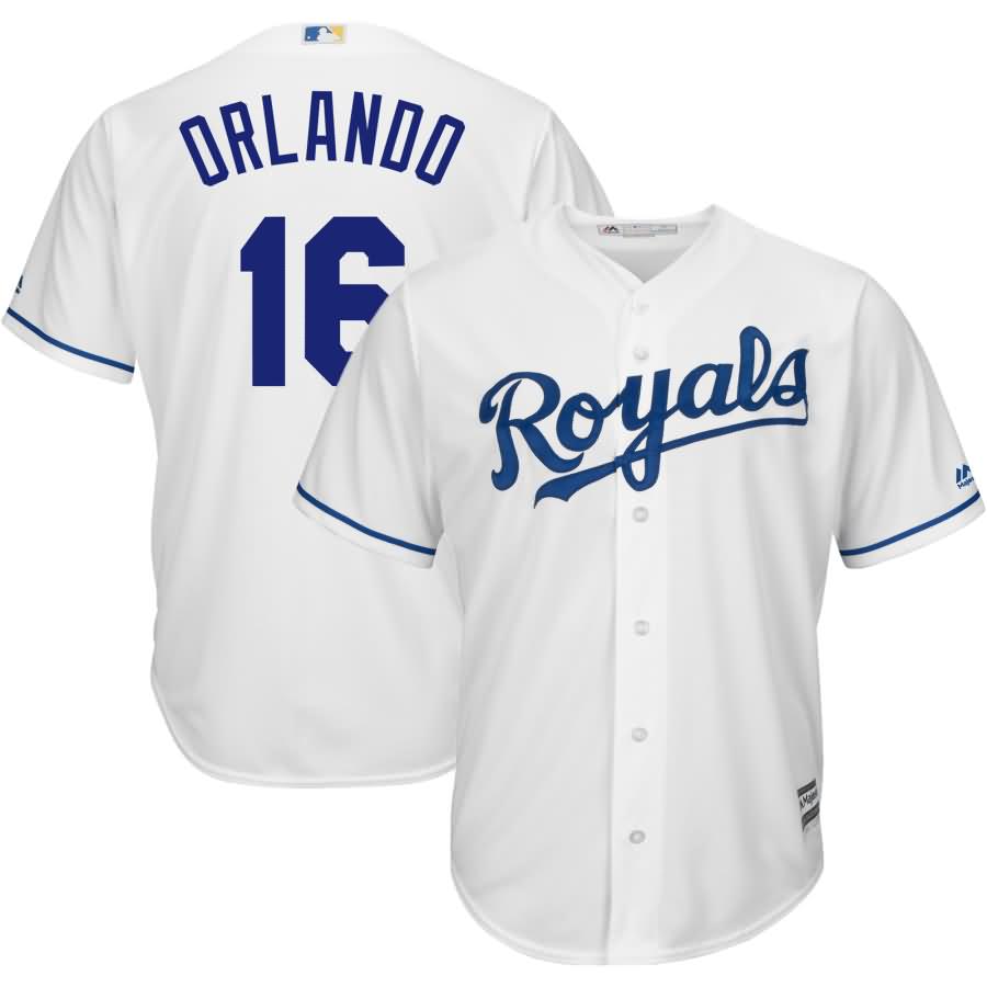 Paulo Orlando Kansas City Royals Majestic Home Cool Base Player Jersey - White