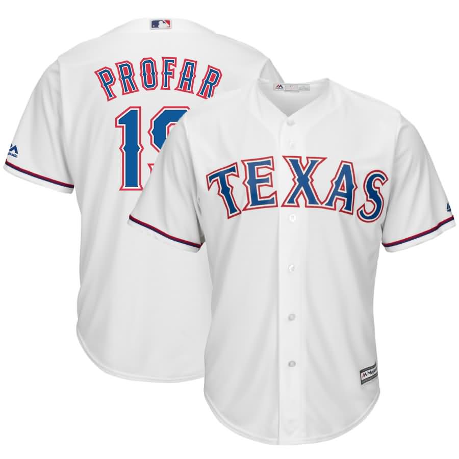 Jurickson Profar Texas Rangers Majestic Home Cool Base Player Jersey - White