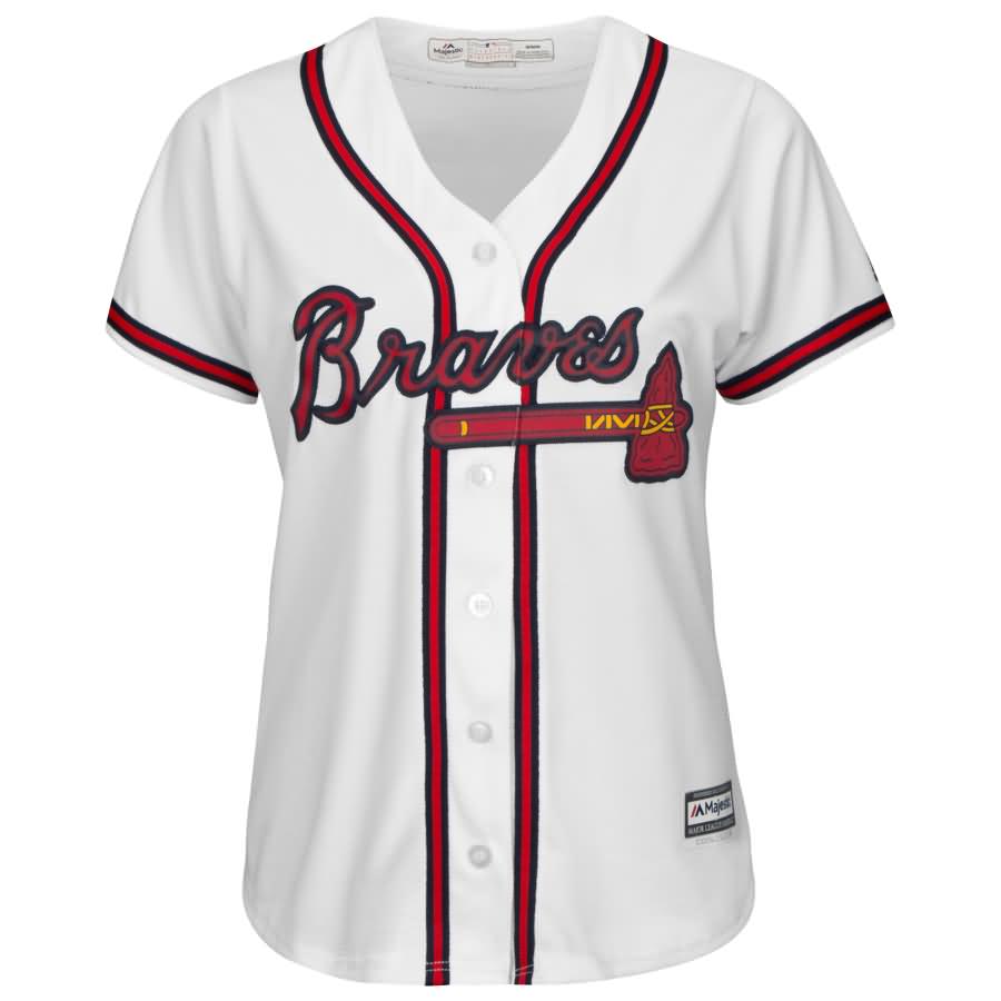 Ronald Acu?a Jr. Atlanta Braves Majestic Women's Cool Base Player Jersey - White