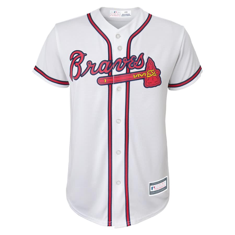 Ronald Acu?a Jr. Atlanta Braves Majestic Youth Replica Player Jersey - White