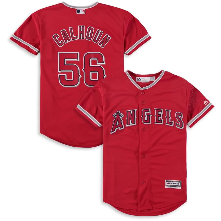 Kole Calhoun Los Angeles Angels Majestic Youth Alternate Official Cool Base Player Jersey - Red