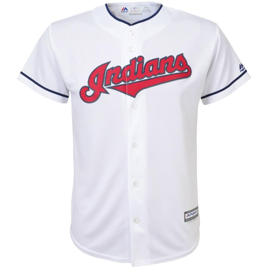 Jason Kipnis Cleveland Indians Majestic Youth Home Official Cool Base Player Jersey - White