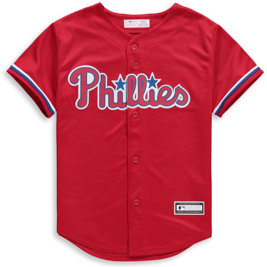 Scott Kingery Philadelphia Phillies Majestic Youth Alternate Cool Base Replica Player Jersey - Red