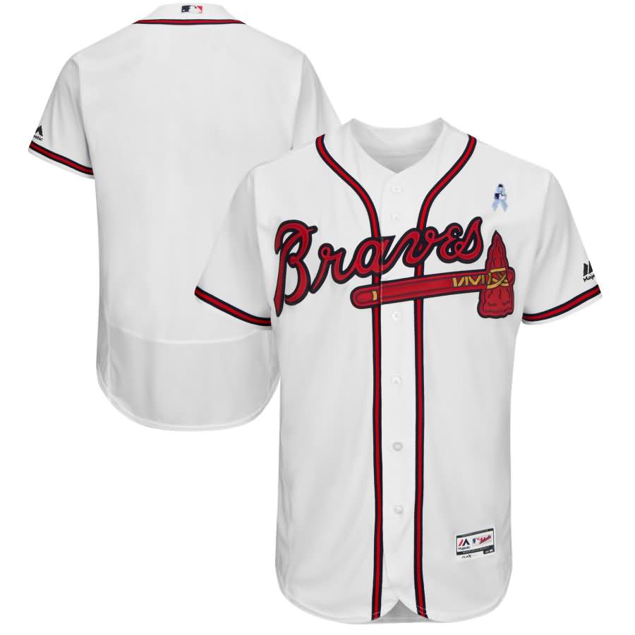 Atlanta Braves Majestic 2018 Father's Day Flex Base Team Jersey - White