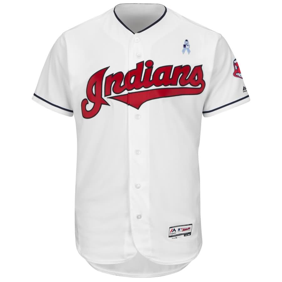 Cleveland Indians Majestic 2018 Father's Day Flex Base Team Jersey - White