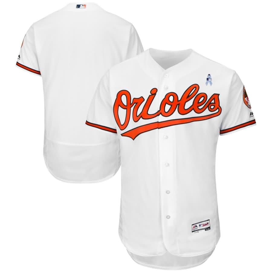 Baltimore Orioles Majestic 2018 Father's Day Flex Base Team Jersey - White