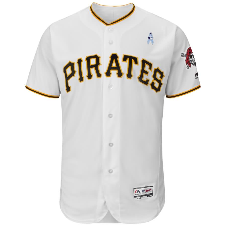 Pittsburgh Pirates Majestic 2018 Father's Day Home Flex Base Team Jersey - White