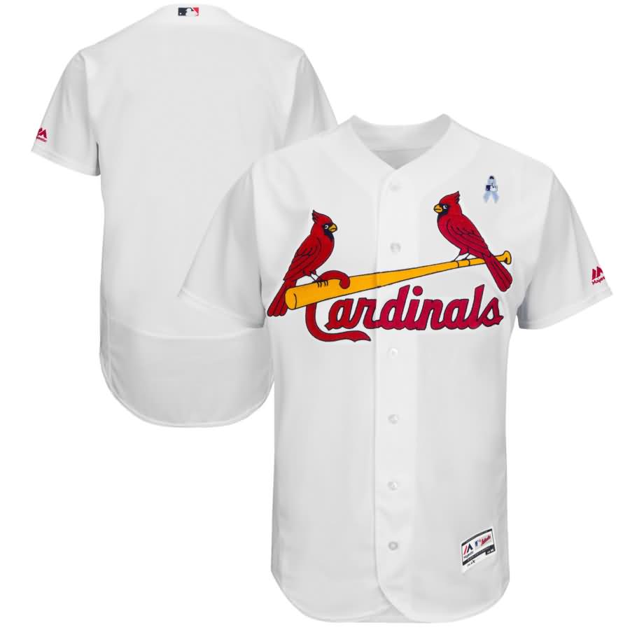 St. Louis Cardinals Majestic 2018 Father's Day Home Flex Base Team Jersey - White