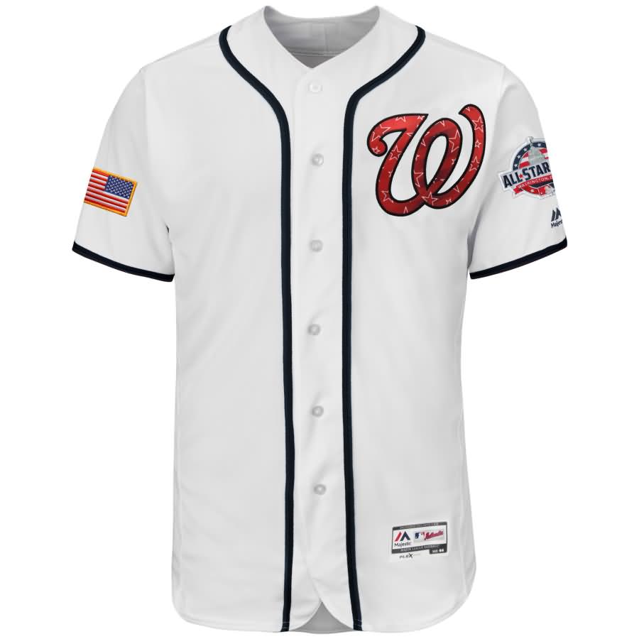 Washington Nationals Majestic 2018 Stars & Stripes Flex Base Team Jersey - White