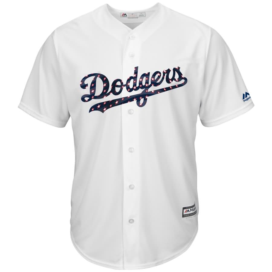 Cody Bellinger Los Angeles Dodgers Majestic 2018 Stars & Stripes Cool Base Player Jersey - White