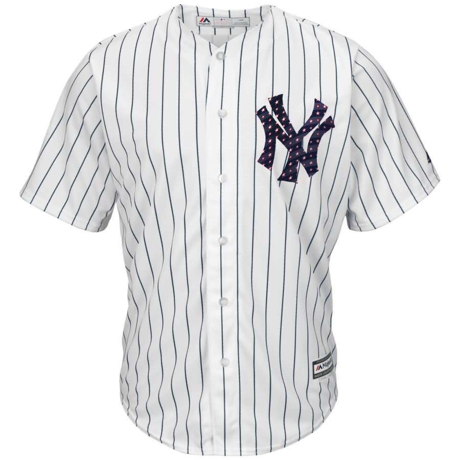 Giancarlo Stanton New York Yankees Majestic 2018 Stars & Stripes Cool Base Player Jersey - White