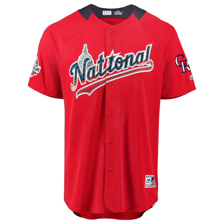 Charlie Blackmon National League Majestic 2018 MLB All-Star Game Home Run Derby Player Jersey - Red