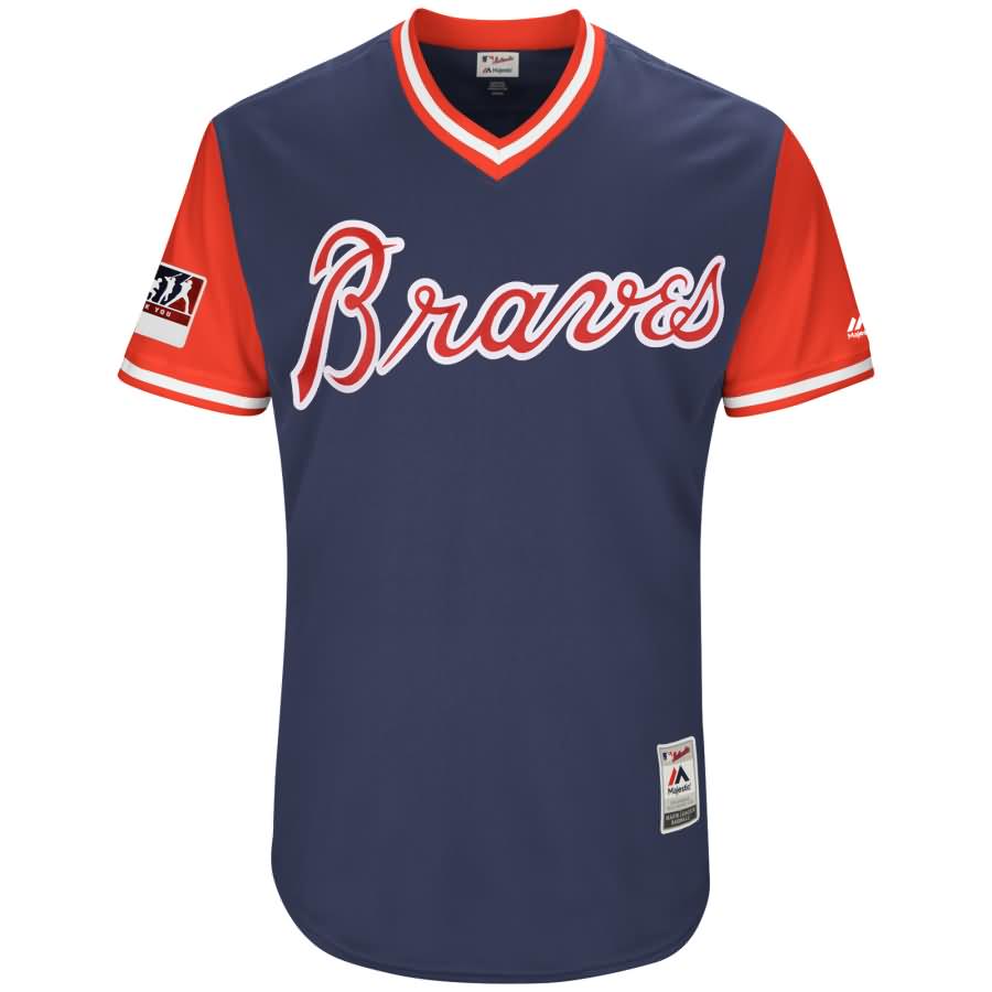 Atlanta Braves Majestic 2018 Players' Weekend Authentic Flex Base Pick-A-Player Roster Jersey - Navy/Red