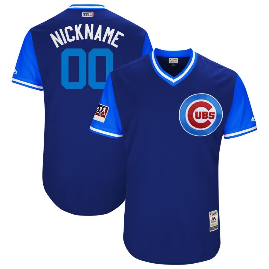 Chicago Cubs Majestic 2018 Players' Weekend Authentic Flex Base Pick-A-Player Roster Jersey - Royal/Light Blue