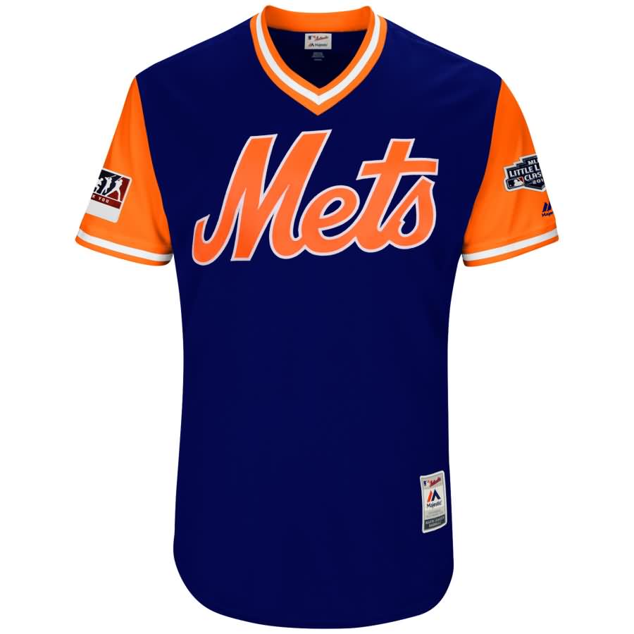 New York Mets Majestic 2018 MLB Little League Classic Authentic Flex Base Pick-A-Player Roster Jersey - Royal/Orange