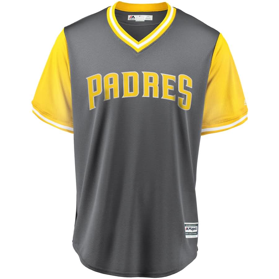 San Diego Padres Majestic 2018 Players' Weekend Cool Base Pick-A-Player Roster Jersey - Gray/Yellow