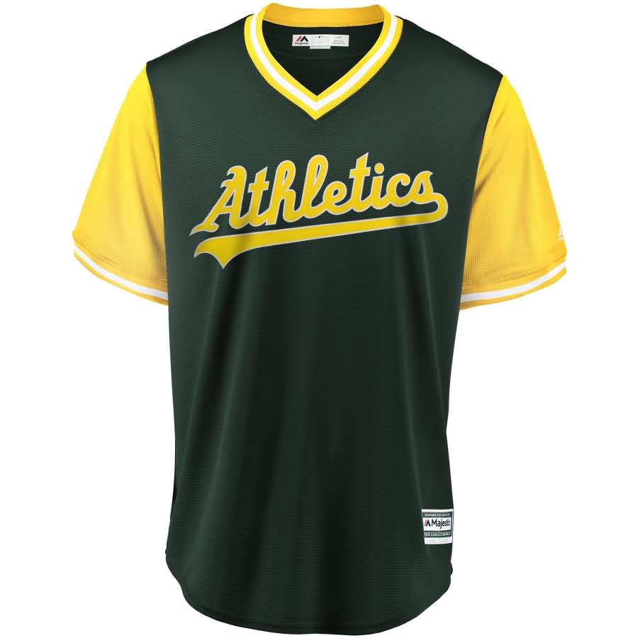 Oakland Athletics Majestic 2018 Players' Weekend Cool Base Pick-A-Player Roster Jersey - Green/Yellow