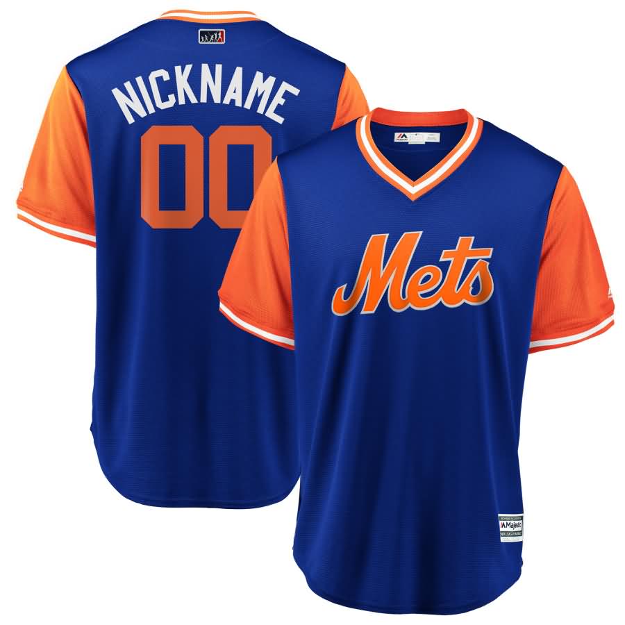 New York Mets Majestic 2018 Players' Weekend Cool Base Pick-A-Player Roster Jersey - Royal/Orange