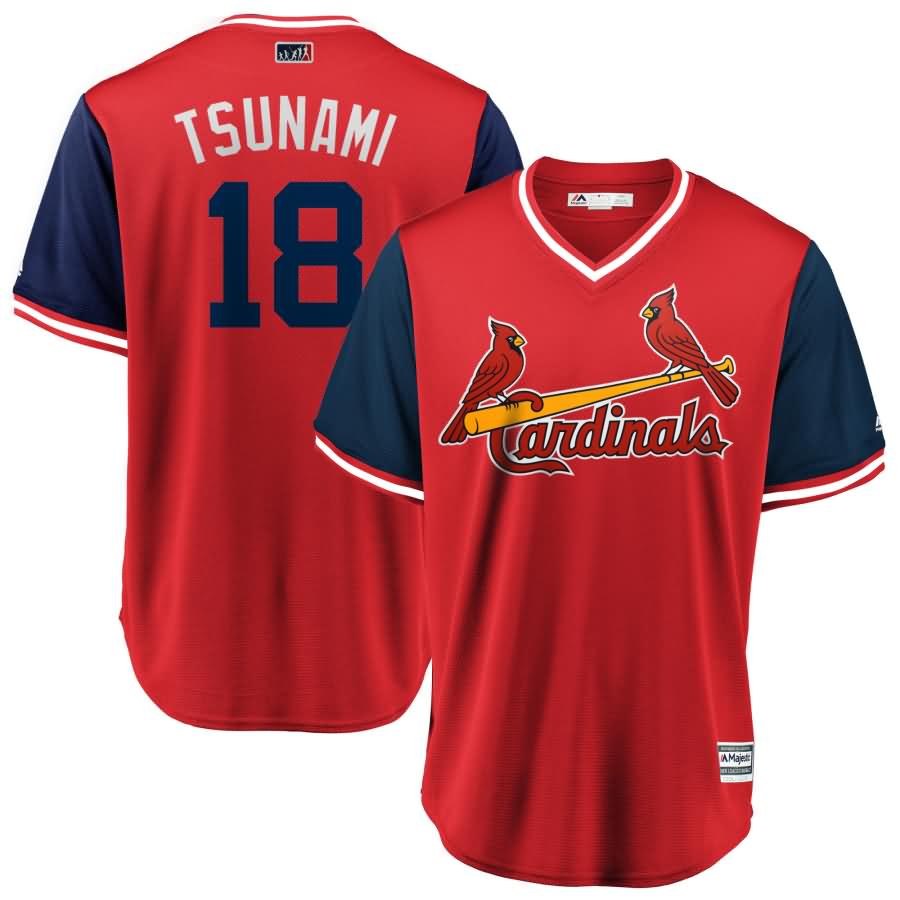 Carlos Martinez "Tsunami" St. Louis Cardinals Majestic 2018 Players' Weekend Cool Base Jersey - Red/Navy