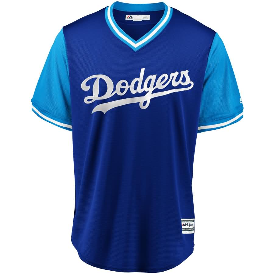 Justin Turner "Redturn2" Los Angeles Dodgers Majestic 2018 Players' Weekend Cool Base Jersey - Royal/Light Blue