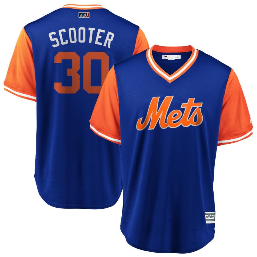 Michael Conforto "Scooter" New York Mets Majestic 2018 Players' Weekend Cool Base Jersey - Royal/Orange