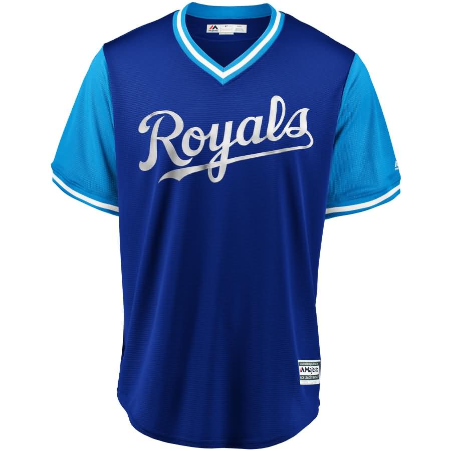 Salvador Perez "El Ni?o" Kansas City Royals Majestic 2018 Players' Weekend Cool Base Jersey - Royal/Light Blue