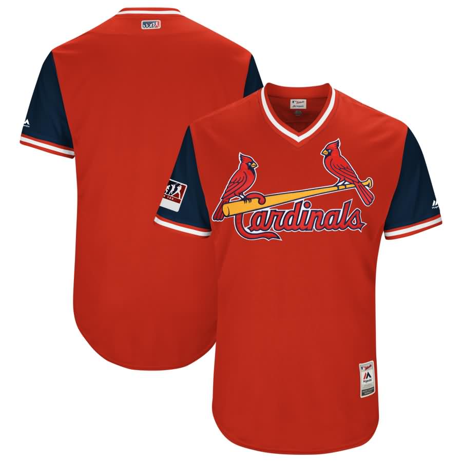 St. Louis Cardinals Majestic 2018 Players' Weekend Authentic Team Jersey - Red/Navy