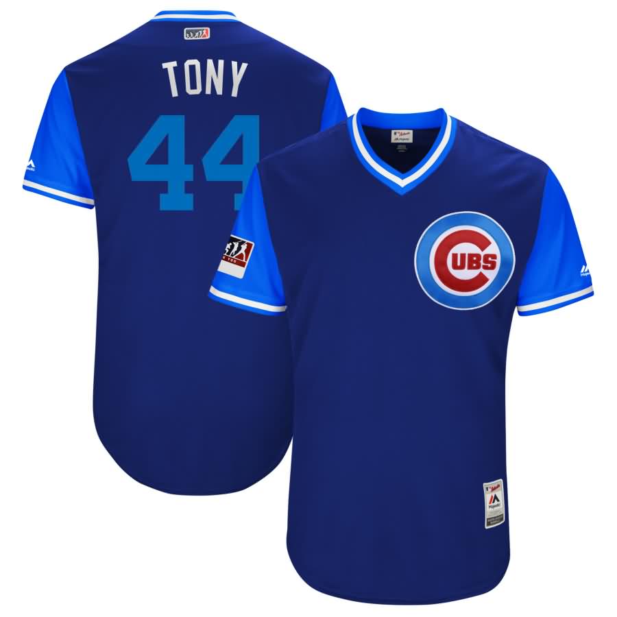 Anthony Rizzo "Tony" Chicago Cubs Majestic 2018 Players' Weekend Authentic Jersey - Royal/Light Blue