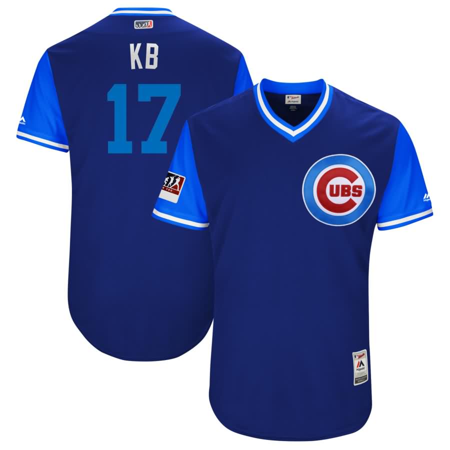 Kris Bryant "KB" Chicago Cubs Majestic 2018 Players' Weekend Authentic Jersey - Royal/Light Blue