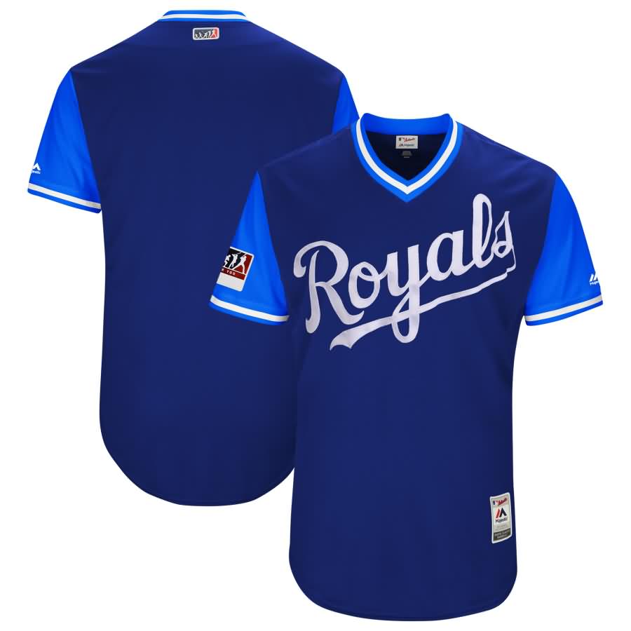 Kansas City Royals Majestic 2018 Players' Weekend Authentic Team Jersey - Royal/Light Blue